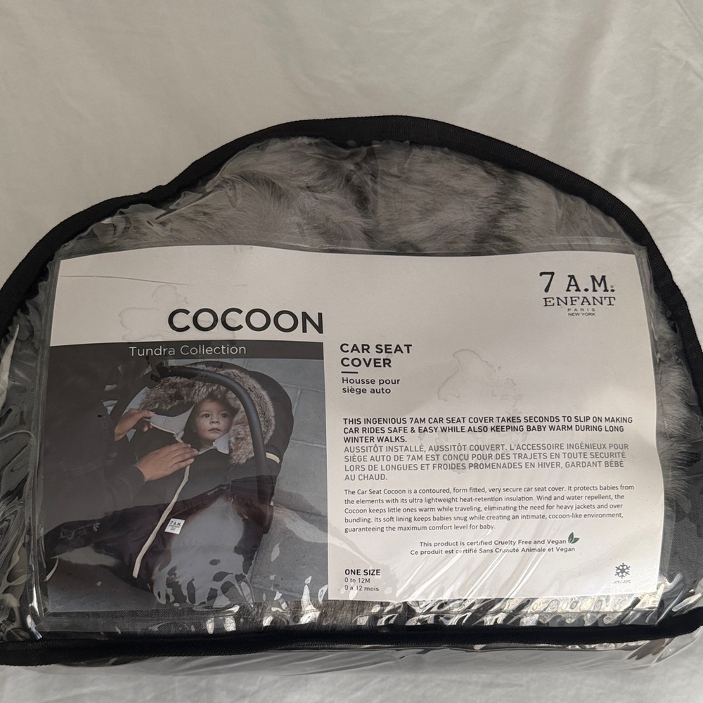 7 A.M. Enfant Gray Car Seat Cover